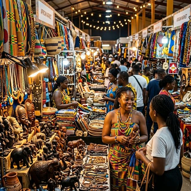 Kiosque de Vendeur Africain